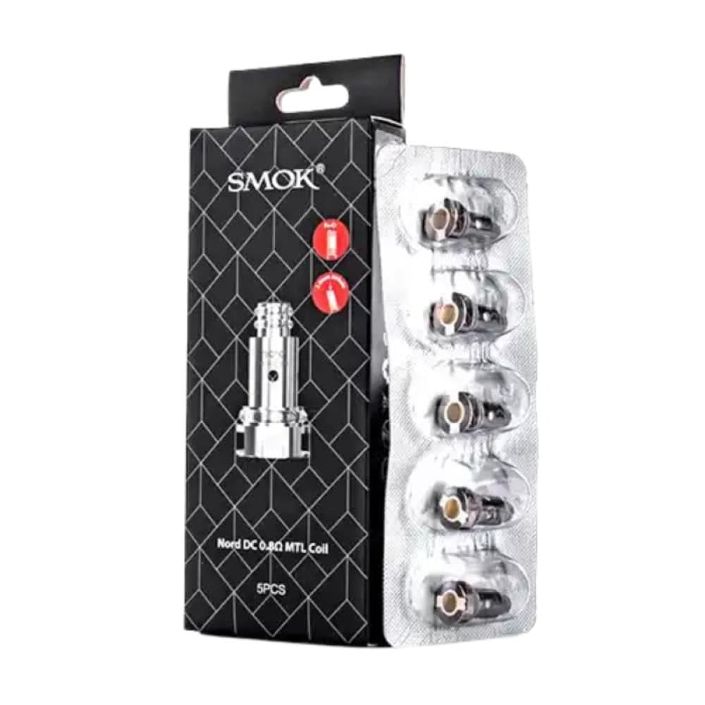  0.8Ω COILS Smok Nord Replacement Coils- Pack of 5