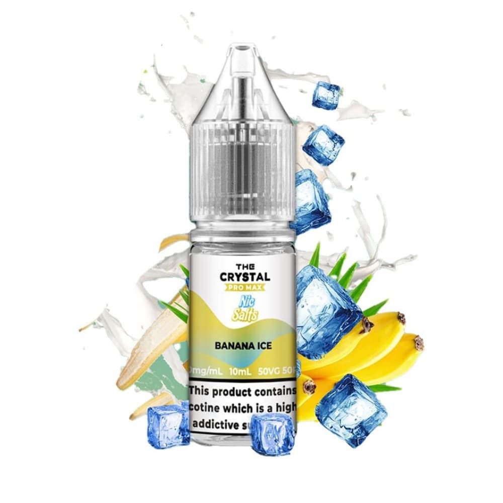  Banana Ice / 10mg The Crystal Pro Max Nic Salt 10ml E Liquid