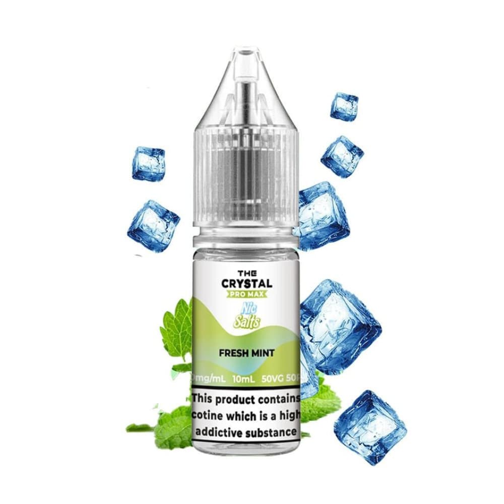  Fresh Mint / 10mg The Crystal Pro Max Nic Salt 10ml E Liquid