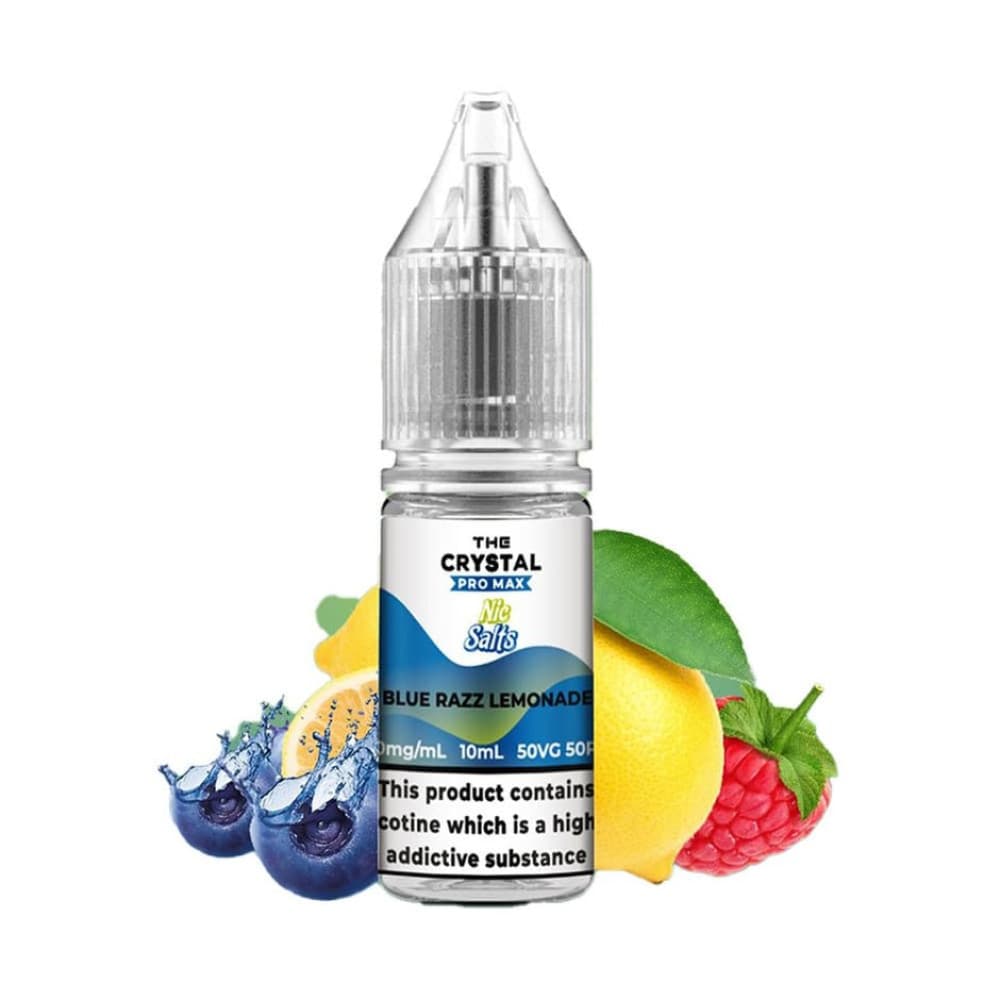  Blue Razz Lemonade / 10mg The Crystal Pro Max Nic Salt 10ml E Liquid