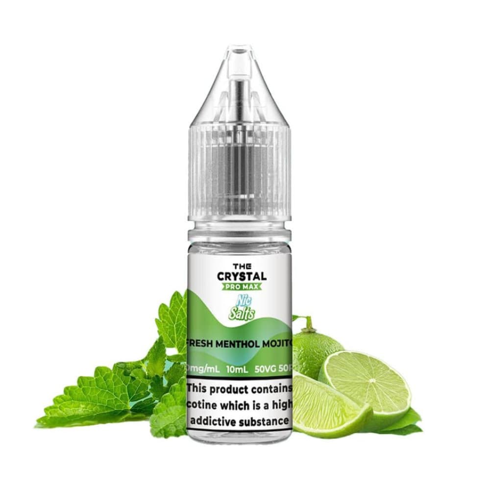  Fresh Menthol Mojito / 10mg The Crystal Pro Max Nic Salt 10ml E Liquid