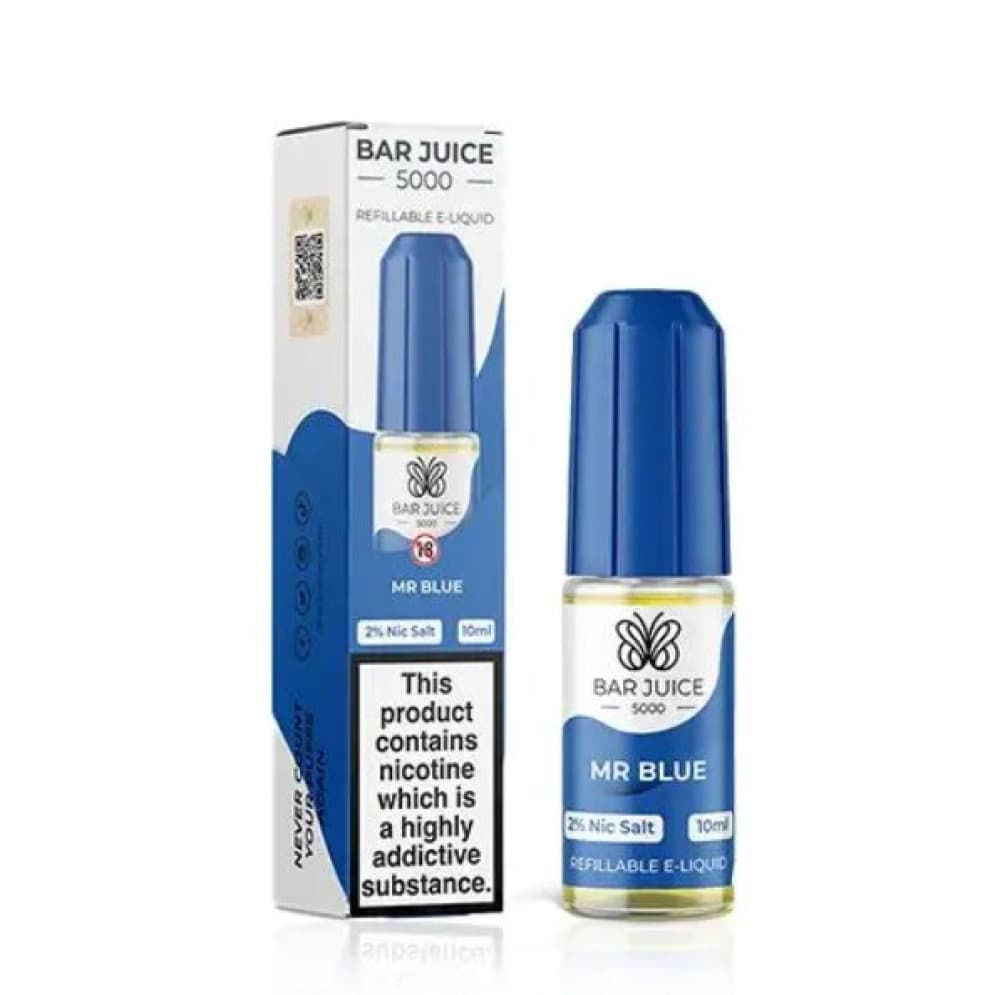  10mg / Mr Blue Bar Juice 5000 - Nic Salt 10ml E-Liquid Box of 10