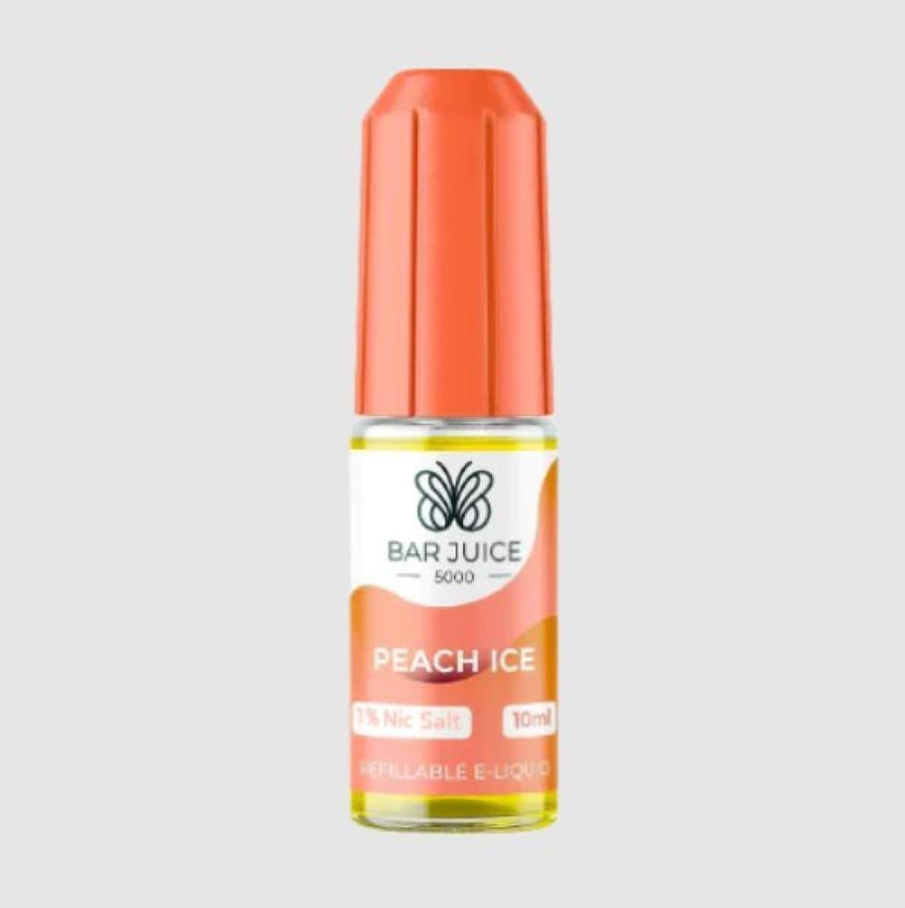  10mg / Peach Ice Bar Juice 5000 - Nic Salt 10ml E-Liquid Box of 10
