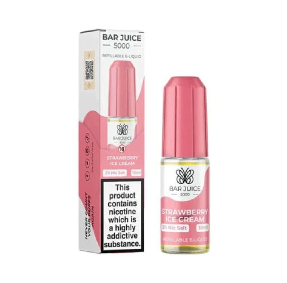  10mg / Strawberry Ice Cream Bar Juice 5000 - Nic Salt 10ml E-Liquid Box of 10