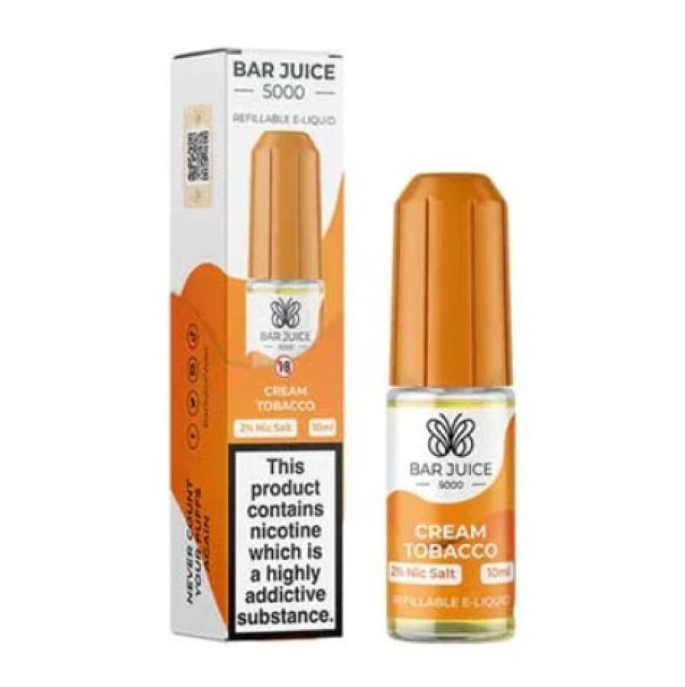  20mg / Cream Tobacco Bar Juice 5000 - Nic Salt 10ml E-Liquid Box of 10