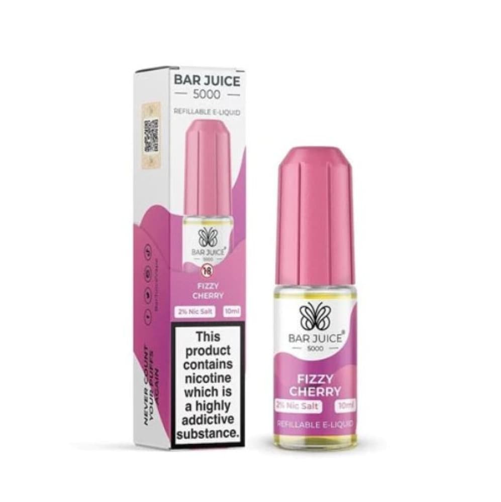  20mg / Fizzy Cherry Bar Juice 5000 - Nic Salt 10ml E-Liquid Box of 10