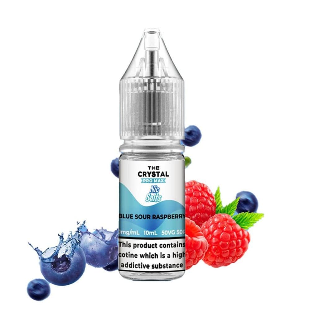  Blueberry Sour Raspberry The Crystal Pro Max Nic Salt 10ml E Liquid Box of 10