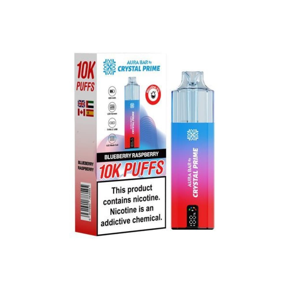  Blueberry Raspberry Crystal Prime 10000 Prefilled Vape Kit