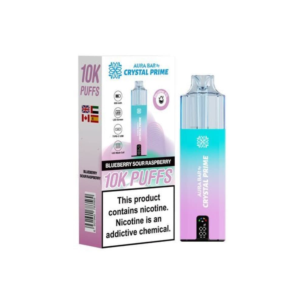  Blueberry Sour Raspberry Crystal Prime 10000 Prefilled Vape Kit