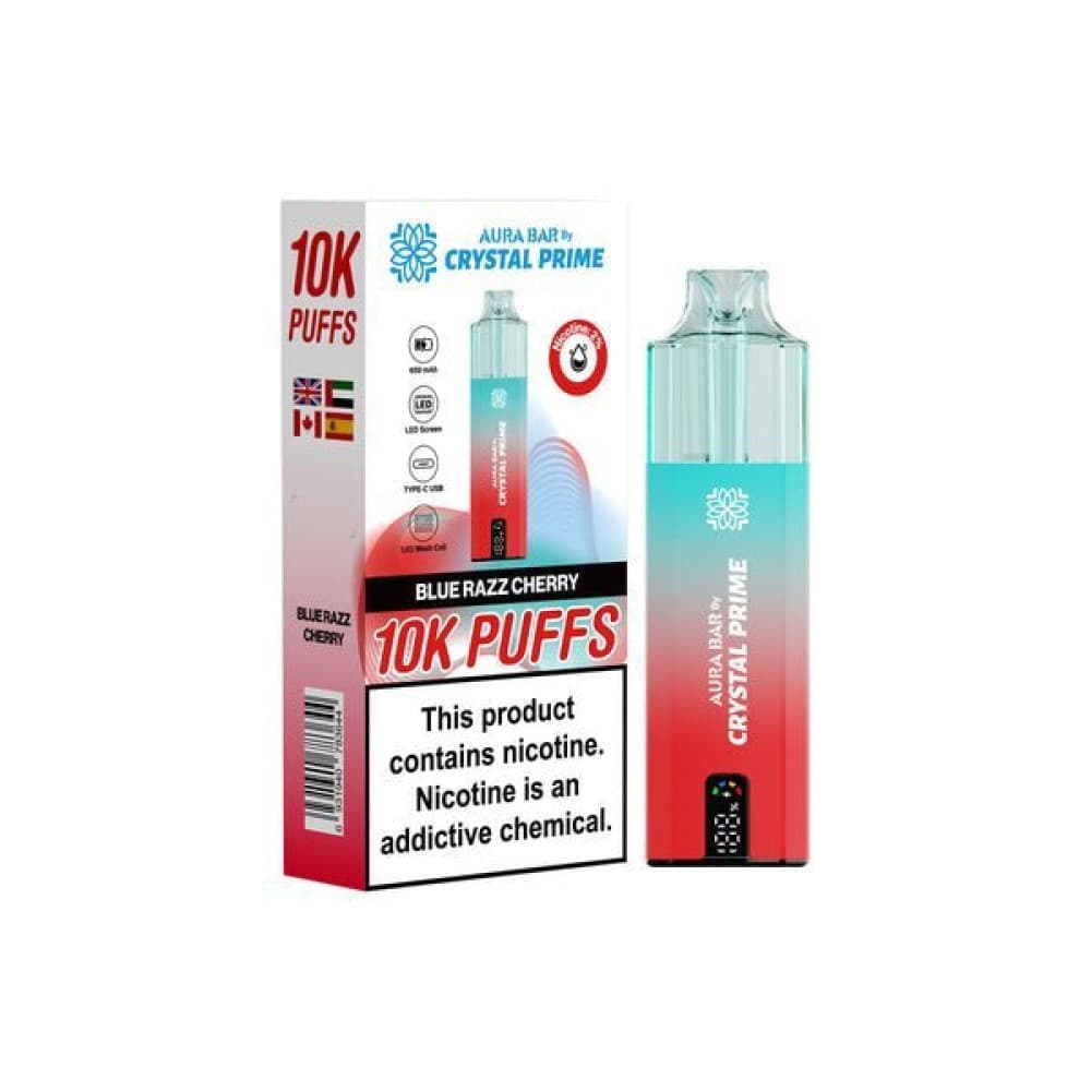  Blue Razz Cherry Crystal Prime 10000 Prefilled Vape Kit