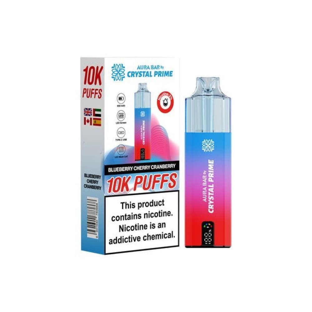  Blueberry Cherry Cranberry Crystal Prime 10000 Prefilled Vape Kit