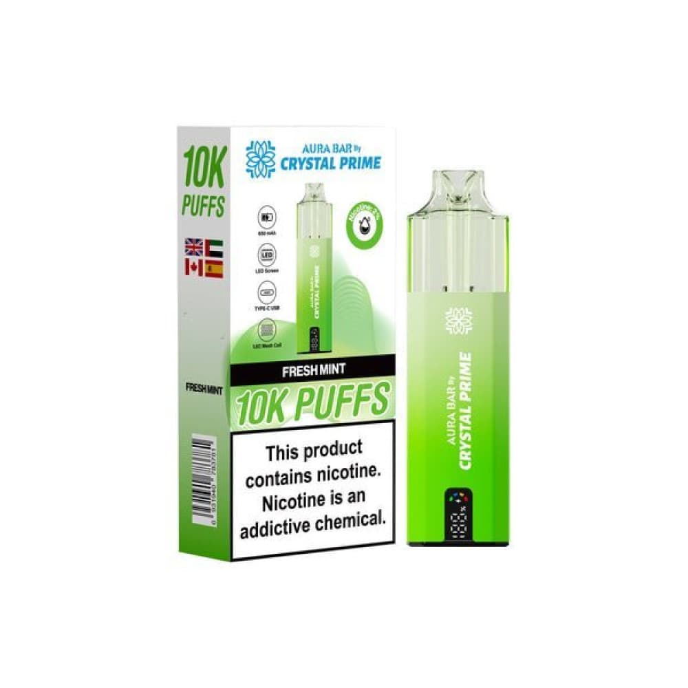  Fresh Mint Crystal Prime 10000 Prefilled Vape Kit