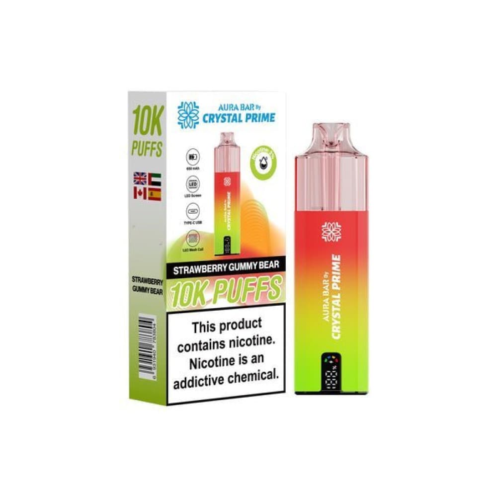  Strawberry Gummy Bear Crystal Prime 10000 Prefilled Vape Kit