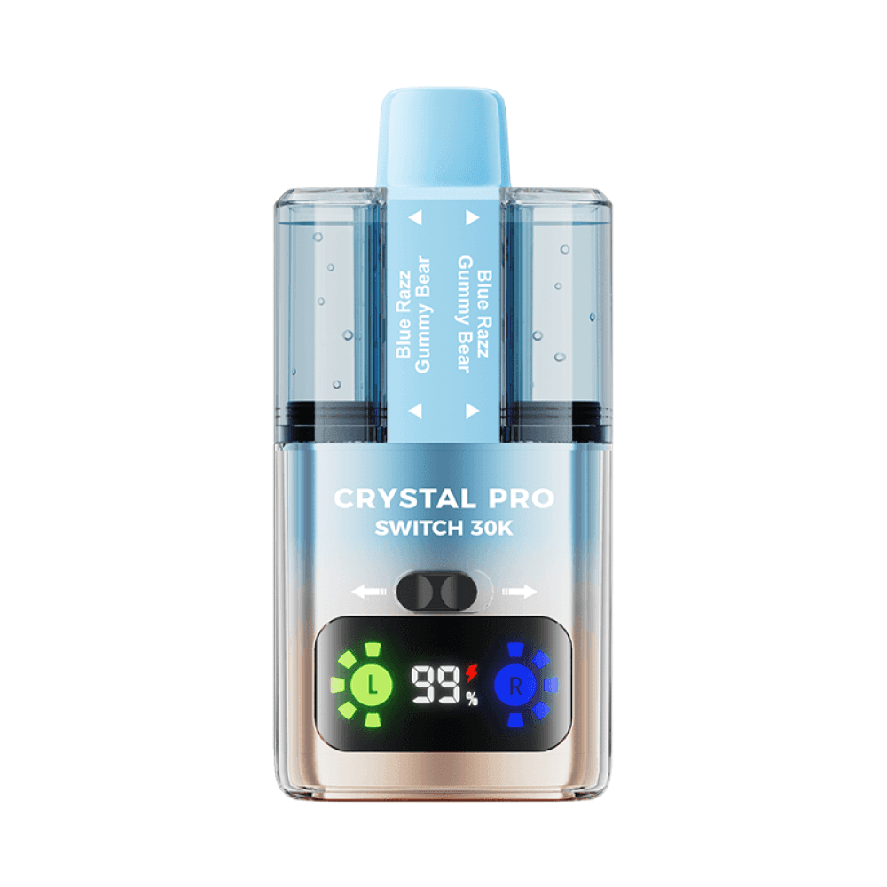  Blue Razz Gummy Bear/Blue Razz Gummy Bear Crystal Pro Switch 30k Prefilled Vape Kit | TPD Big Puffs