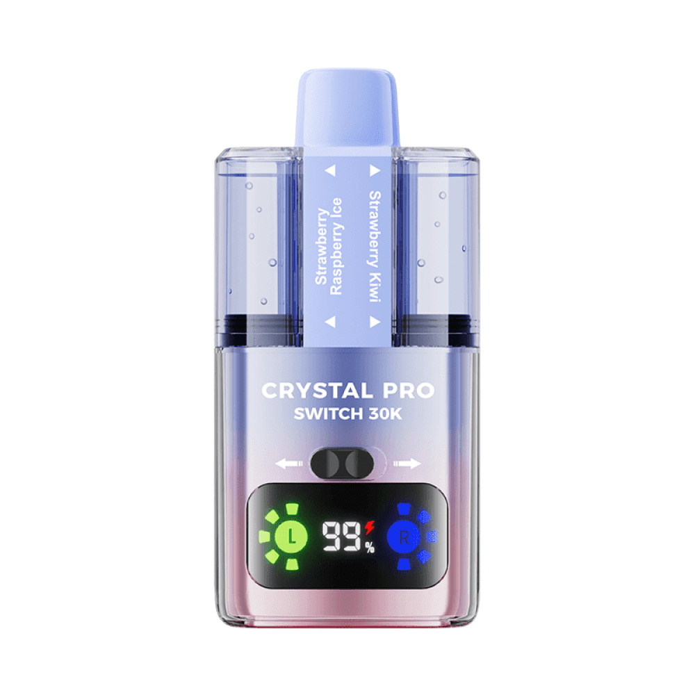 Strawberry Raspberry Ice/Strawberry Kiwi Crystal Pro Switch 30k Prefilled Vape Kit | TPD Big Puffs