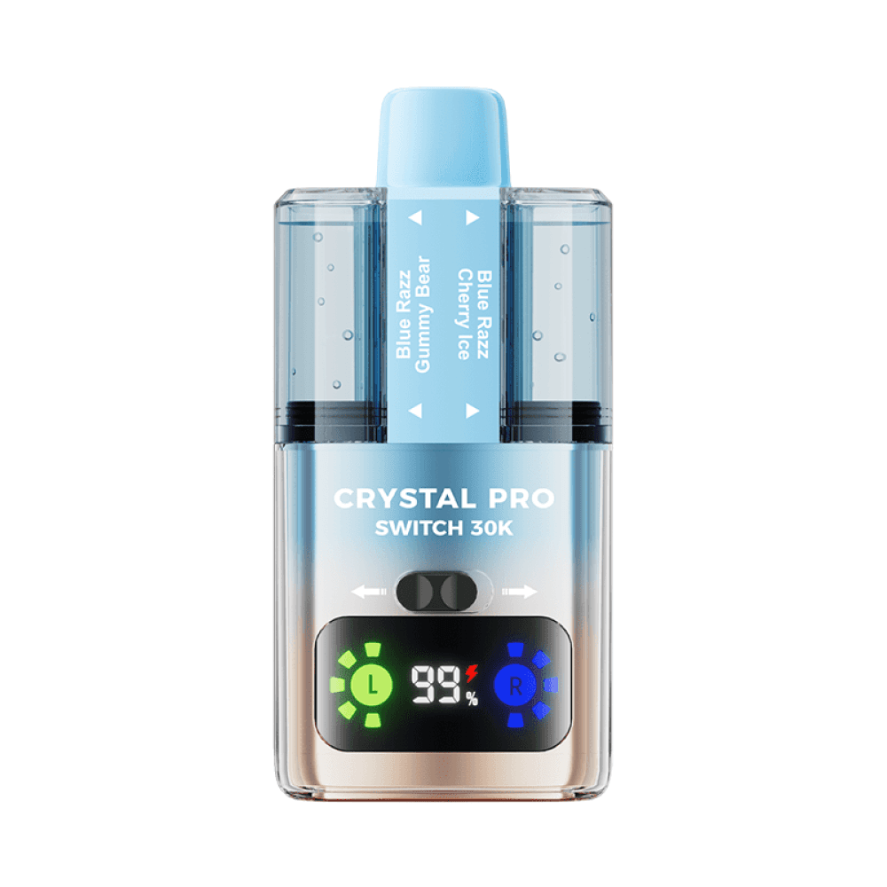  Blue Razz Gummy Bear/Blue Razz Cherry Ice Crystal Pro Switch 30k Prefilled Vape Kit | TPD Big Puffs