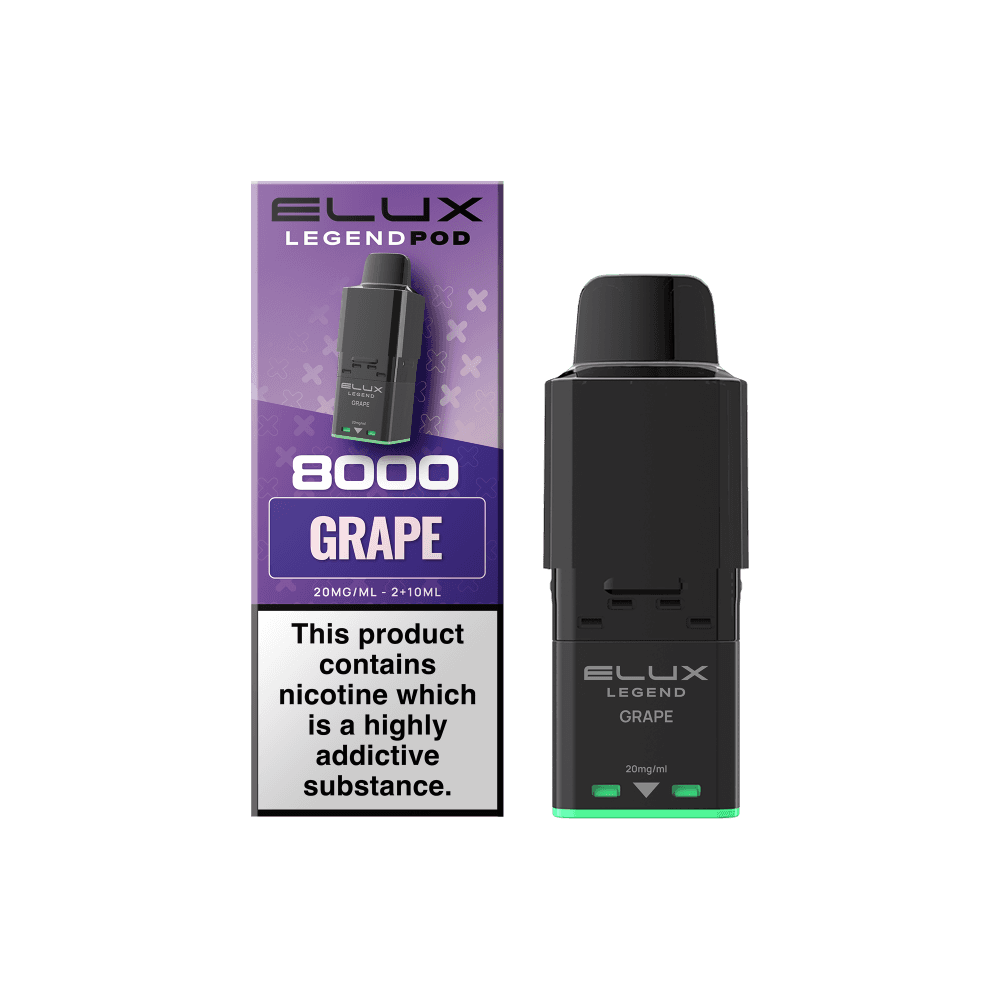  Grape (Pre-Order) Elux Legend 8000 Refill Pods Box of 5