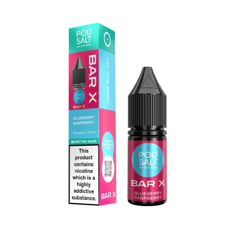  Blueberry Raspberry / 10mg Pod Salt Bar X 10ml E-liquid Box of 10
