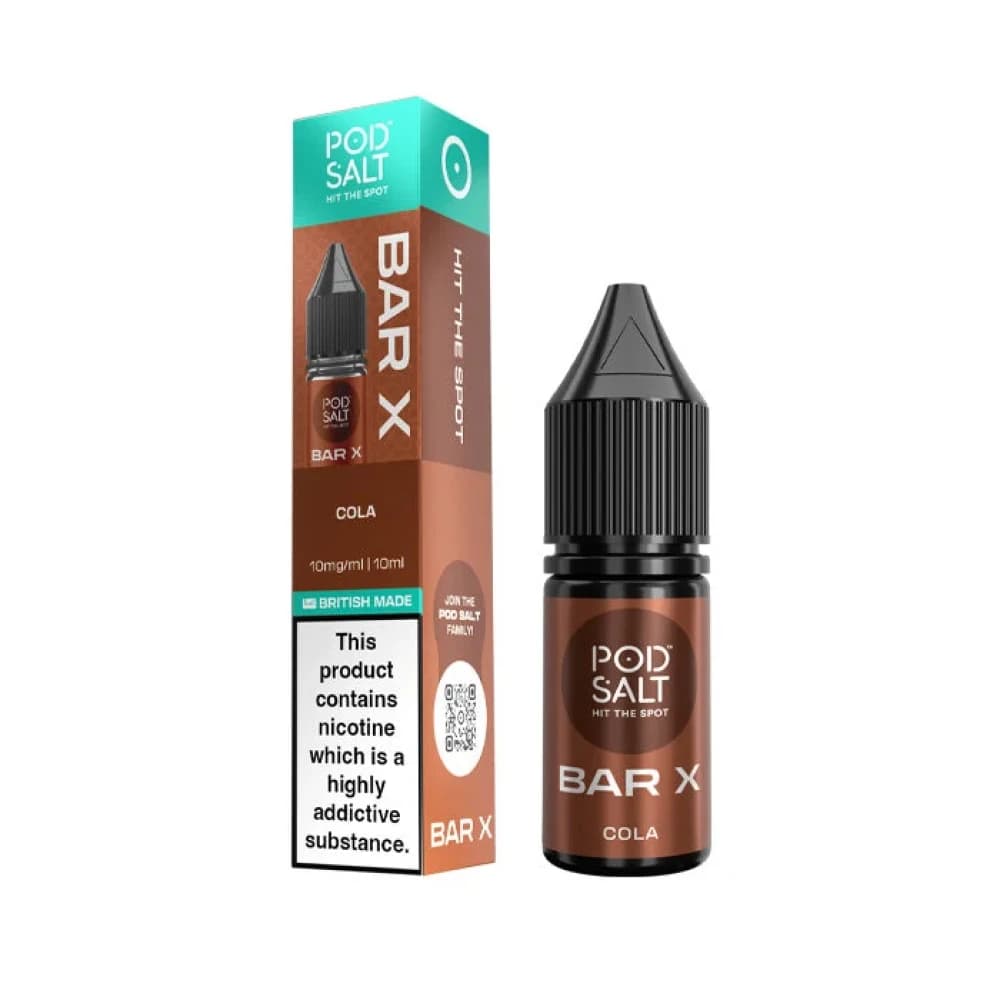  Cola / 20mg Pod Salt Bar X 10ml E-liquid Box of 10