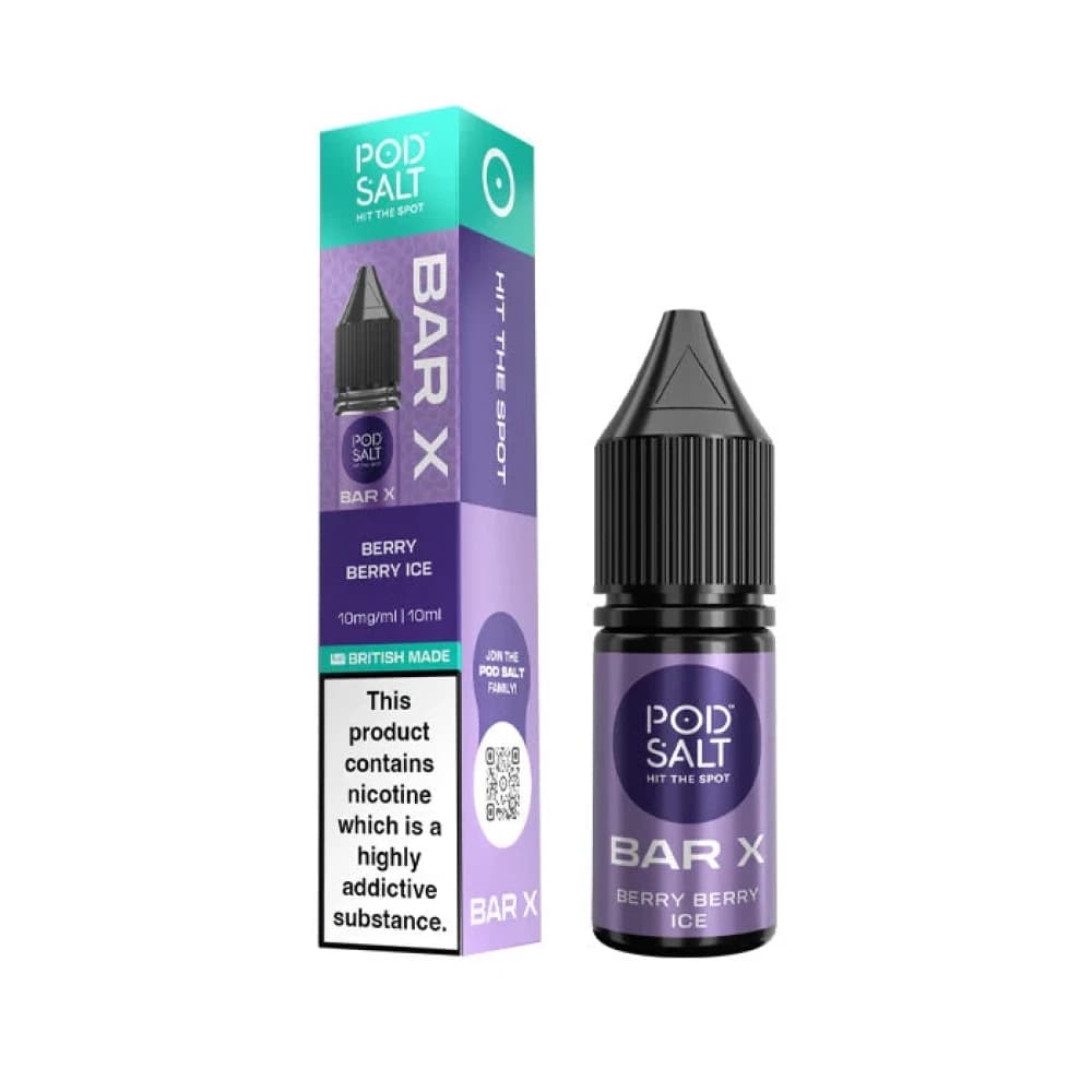  Berry Berry Ice / 5mg Pod Salt Bar X 10ml E-liquid Box of 10