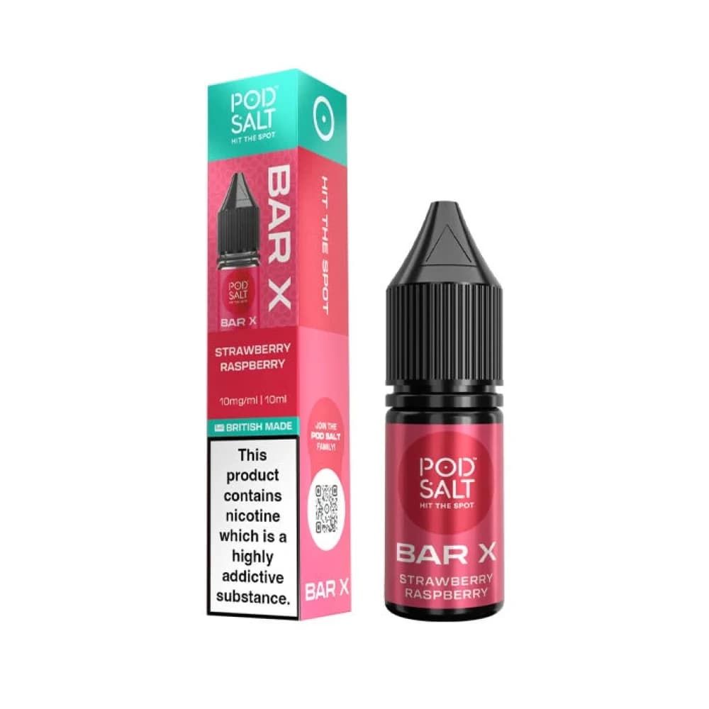  Strawberry Raspberry / 20mg Pod Salt Bar X 10ml E-liquid Box of 10