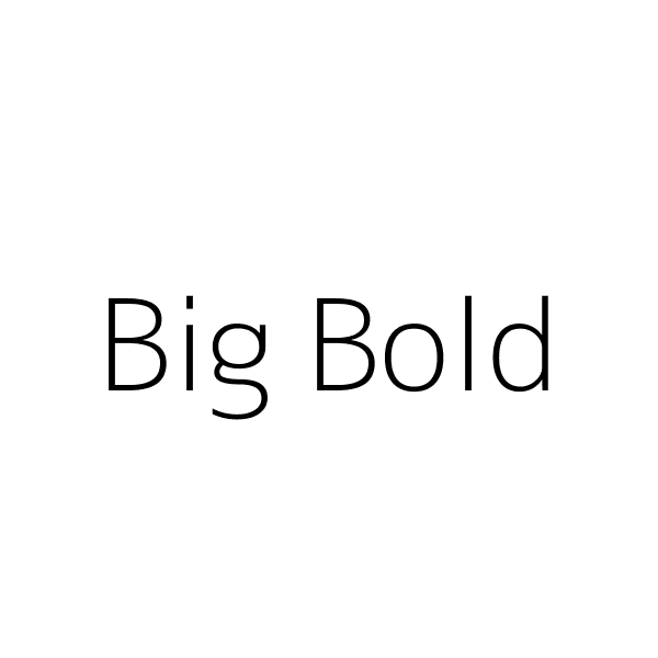 Big Bold