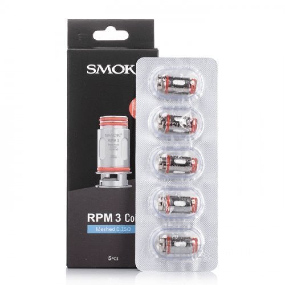 MESH 0.15 ohm Smok RPM3 Coils-Pack of 5