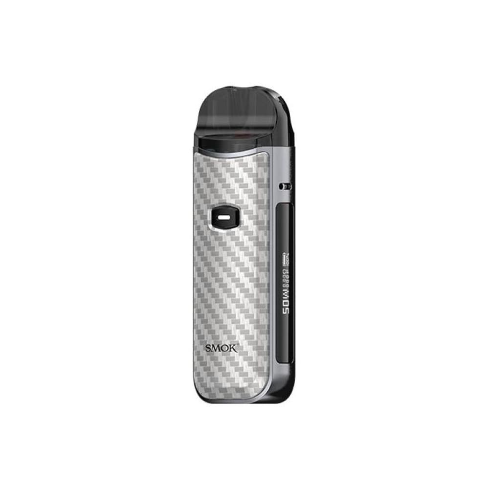 Silver Carbon Fiber Smok Nord 50w Pod Vape Kit