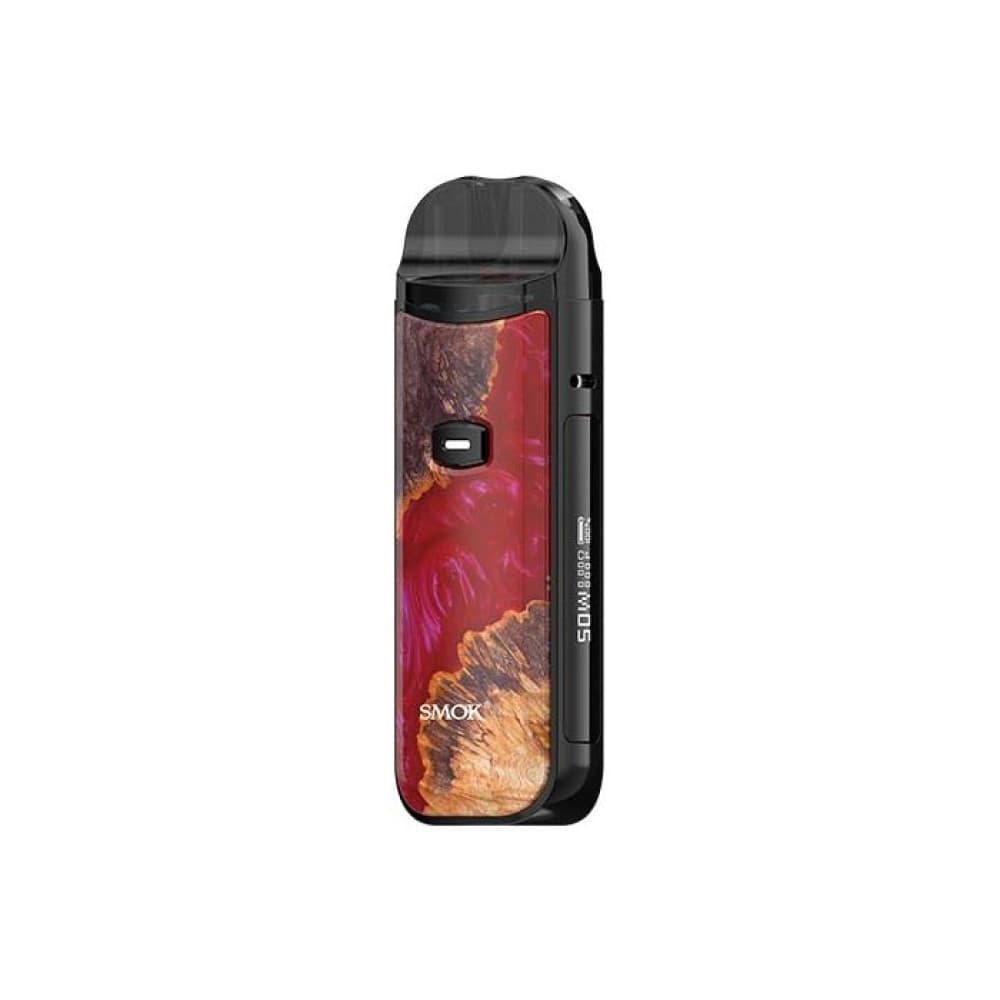 Red Stabilizing Wood Smok Nord 50w Pod Vape Kit