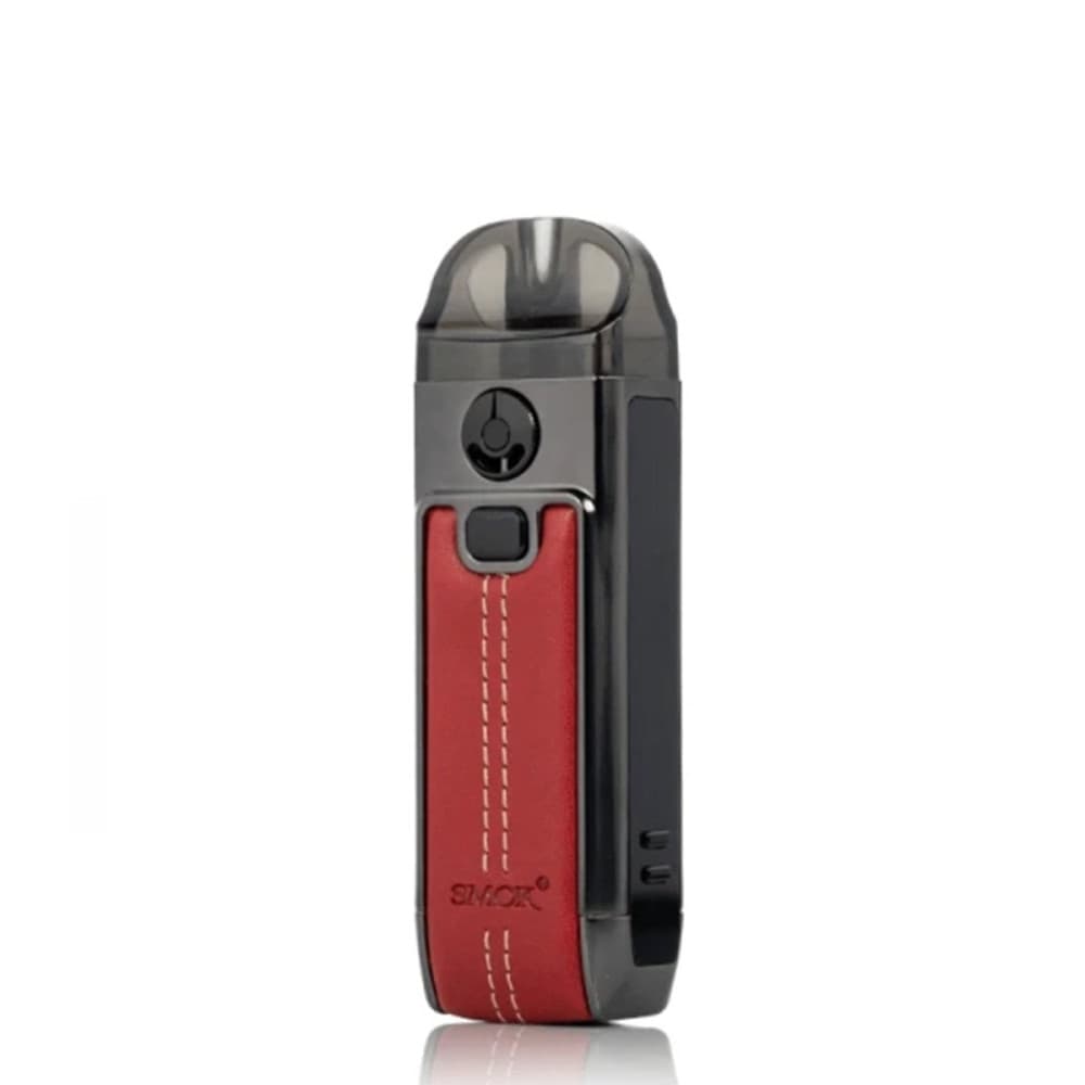 Red Leather Smok Nord 4 Pod Kit