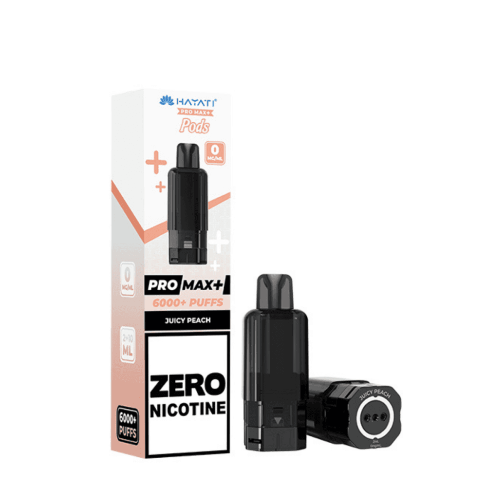 Juicy Peach Hayati Pro Max 0% Replacement Pods
