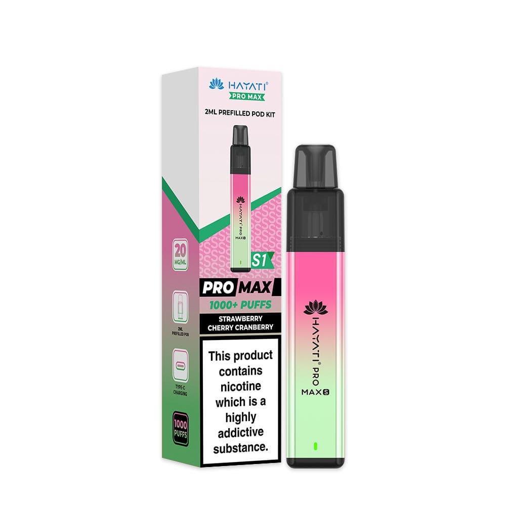 Strawberry Cherry Cranberry Hayati Pro Max S1 Prefilled Pod Kit