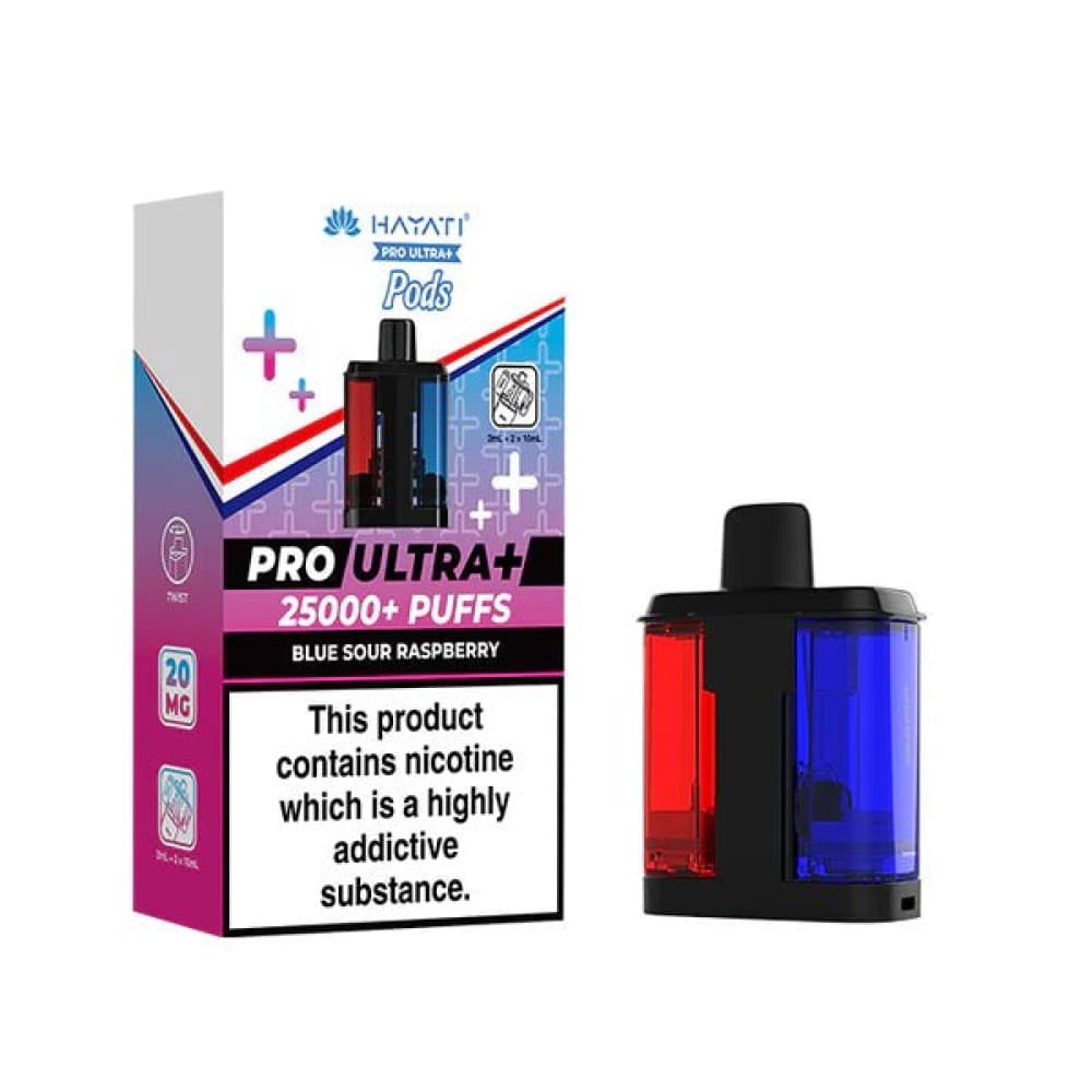 Blue Sour Raspberry Hayati Pro Ultra+ 25K Prefilled Pods
