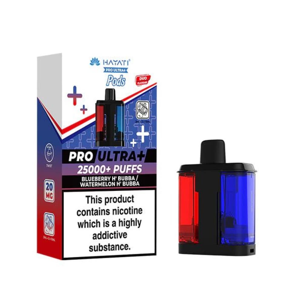 Blueberry H'Bubba - Watermelon H' Bubba Hayati Pro Ultra+ 25K Prefilled Pods