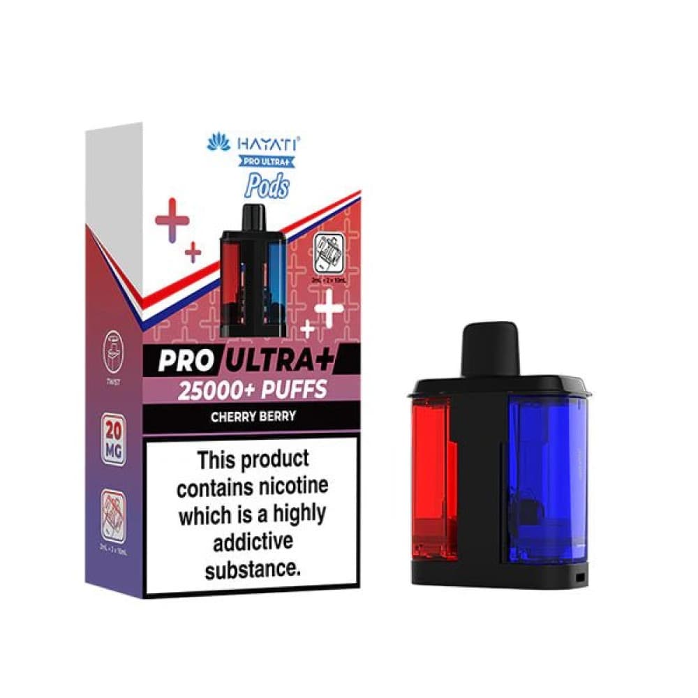 Cherry Berry Hayati Pro Ultra+ 25K Prefilled Pods