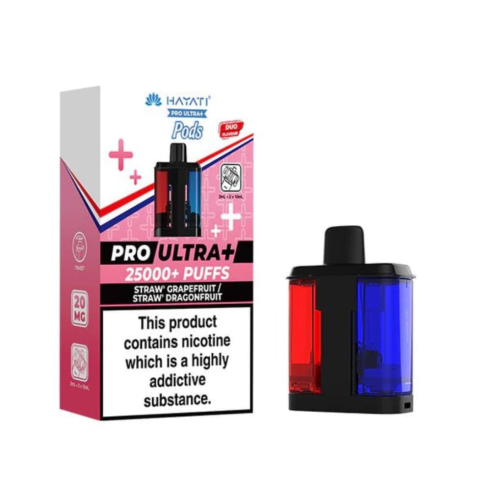 Straw' Grapefruit - Straw' Dragonfruit Hayati Pro Ultra+ 25K Prefilled Pods