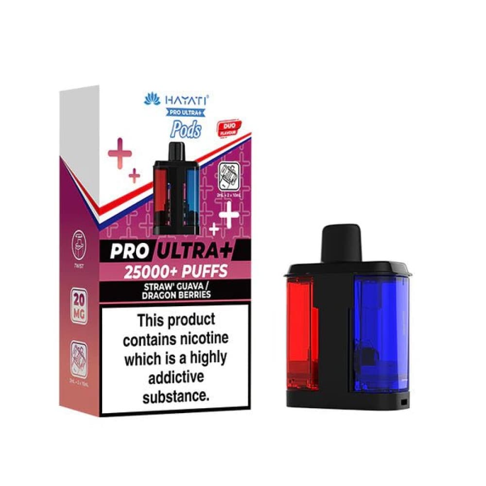 Straw' Guava - Dragon Berries Hayati Pro Ultra+ 25K Prefilled Pods