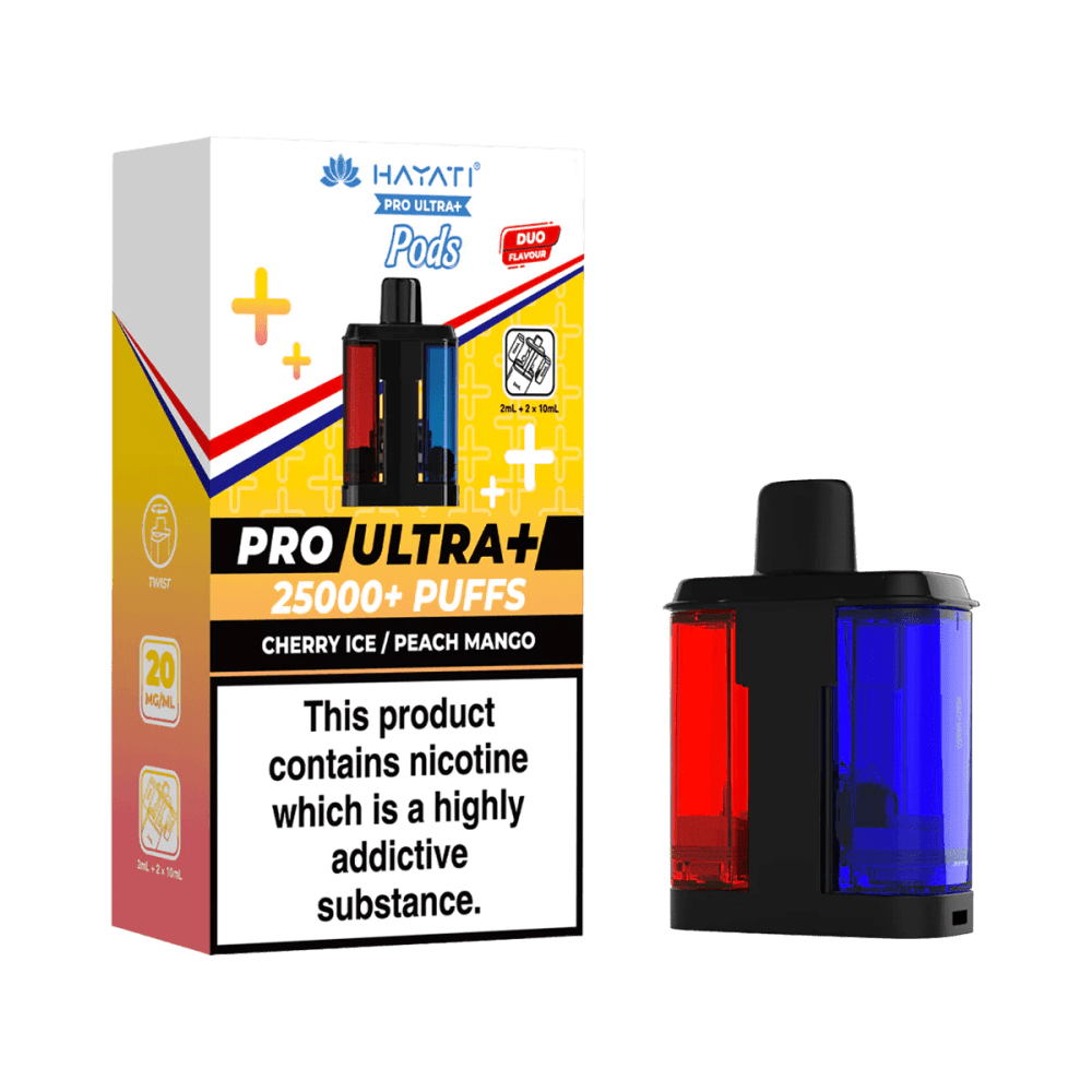Cherry Ice - Peach Mango Hayati Pro Ultra+ 25K Prefilled Pods