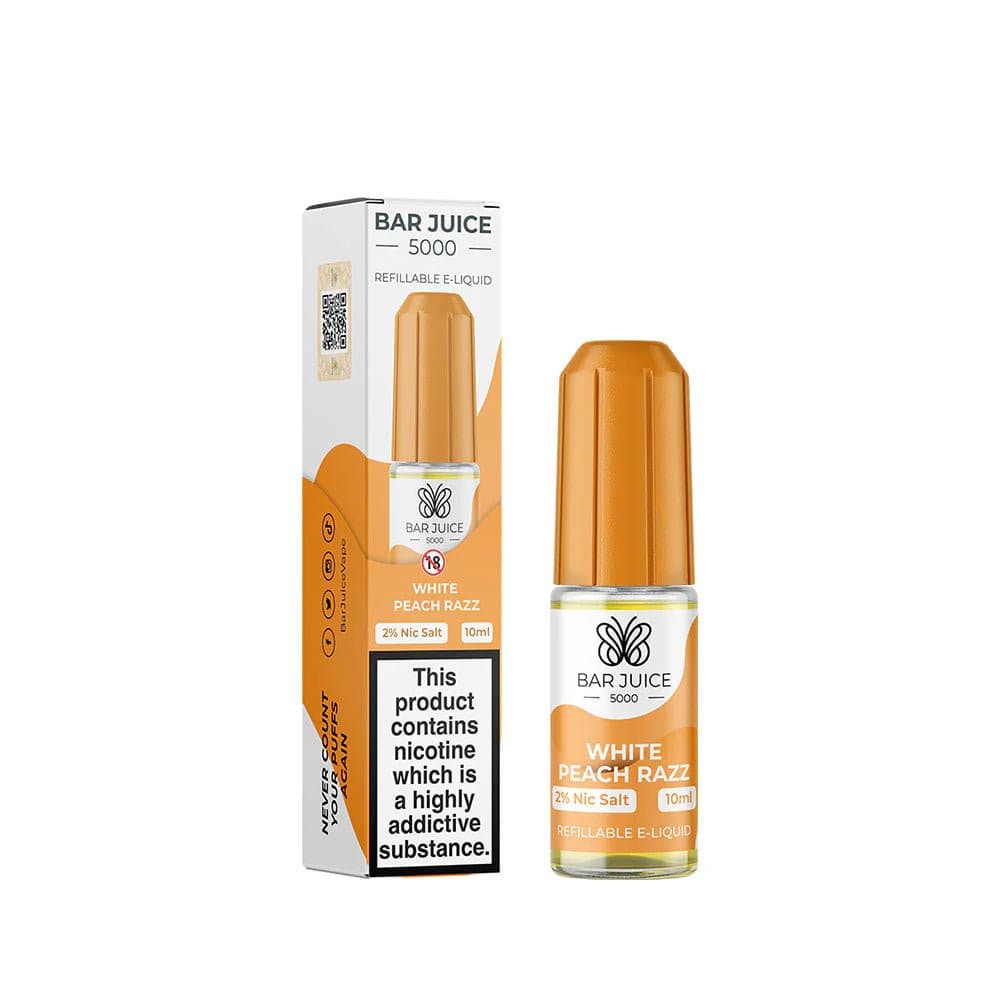 White Peach Razz / 10mg Bar Juice 5000 - Nic Salts 10ml e-liquids