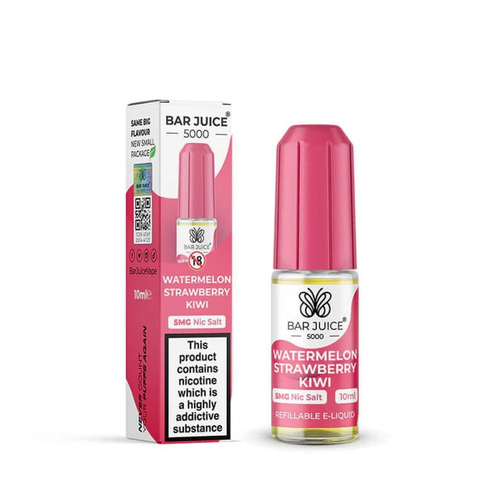 Watermelon Strawberry Kiwi / 10mg Bar Juice 5000 - Nic Salts 10ml e-liquids