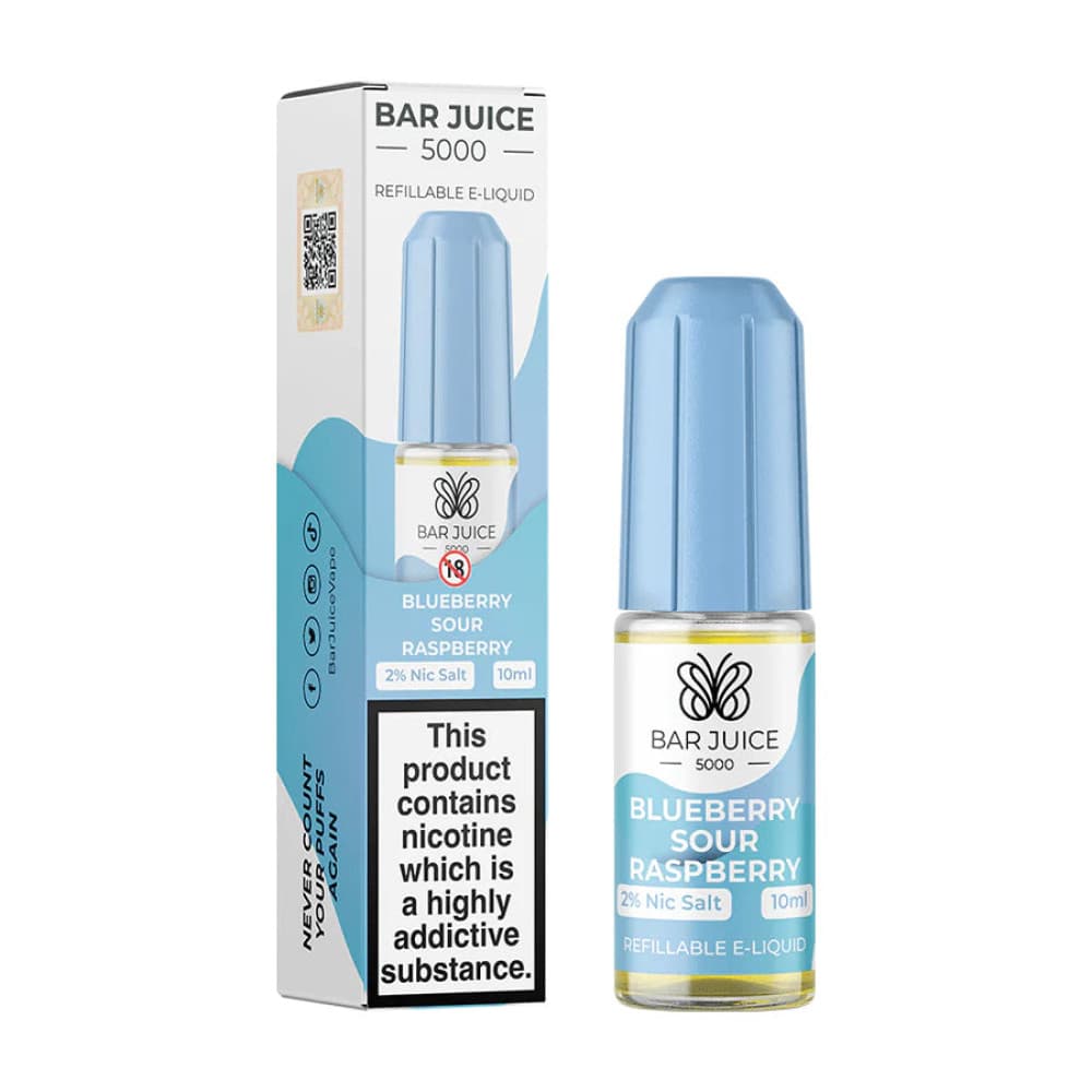 Blueberry Sour Raspberry / 10mg Bar Juice 5000 - Nic Salts 10ml e-liquids