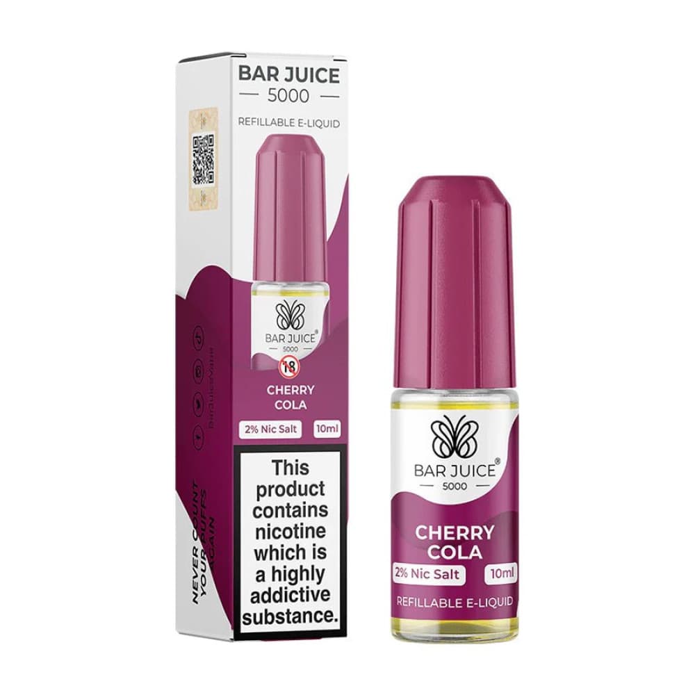 Cherry Cola / 10mg Bar Juice 5000 - Nic Salts 10ml e-liquids