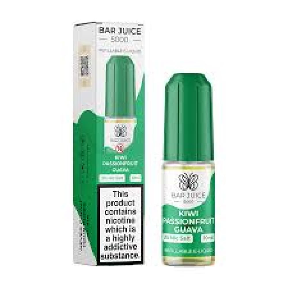 Kiwi Passion Fruit Guava / 10mg Bar Juice 5000 - Nic Salts 10ml e-liquids