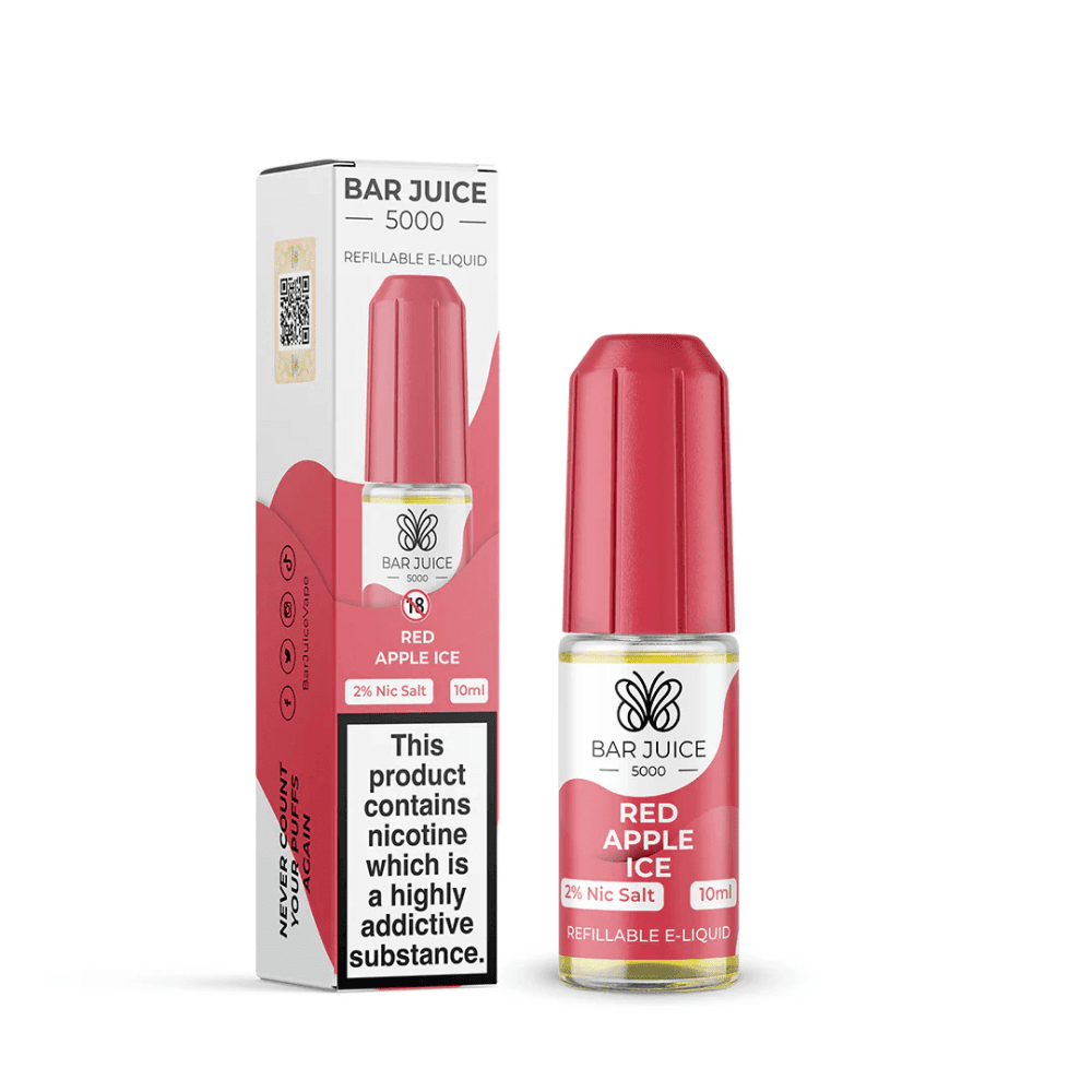 Red Apple Ice / 10mg Bar Juice 5000 - Nic Salts 10ml e-liquids