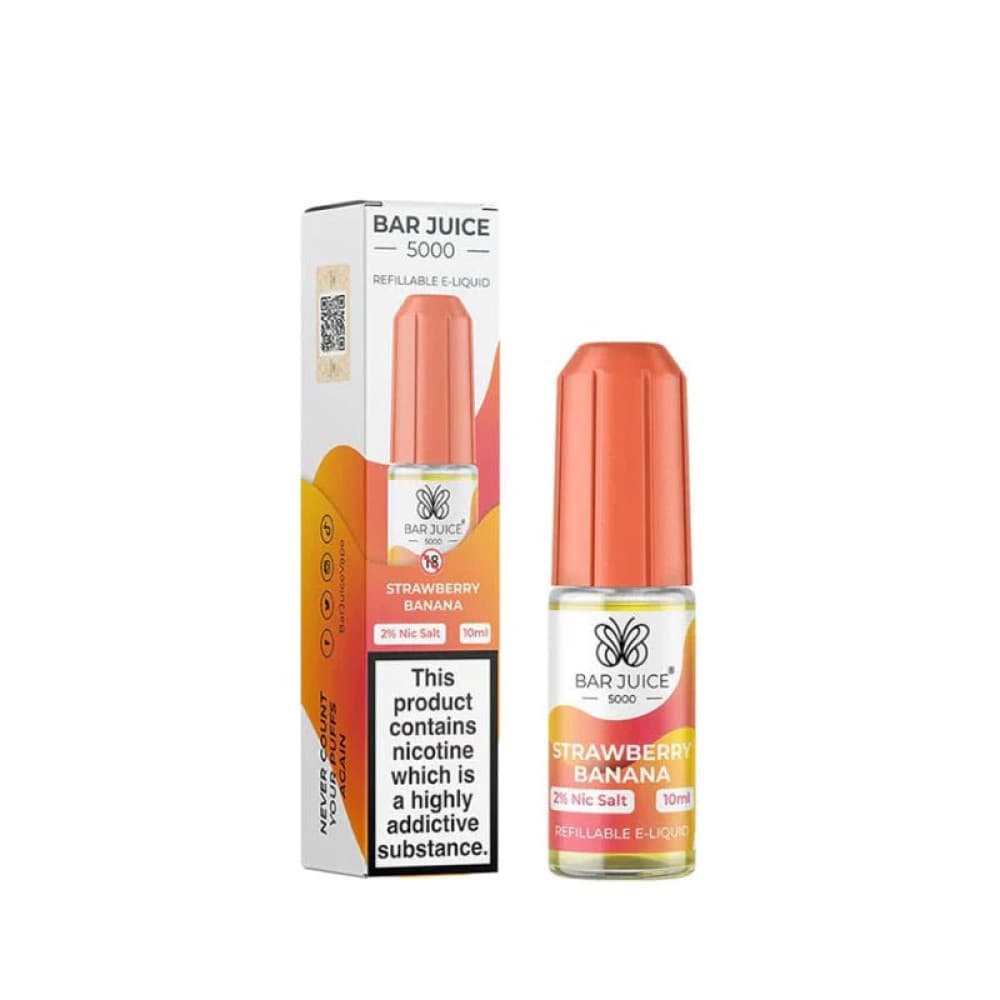 Strawberry Banana / 10mg Bar Juice 5000 - Nic Salts 10ml e-liquids
