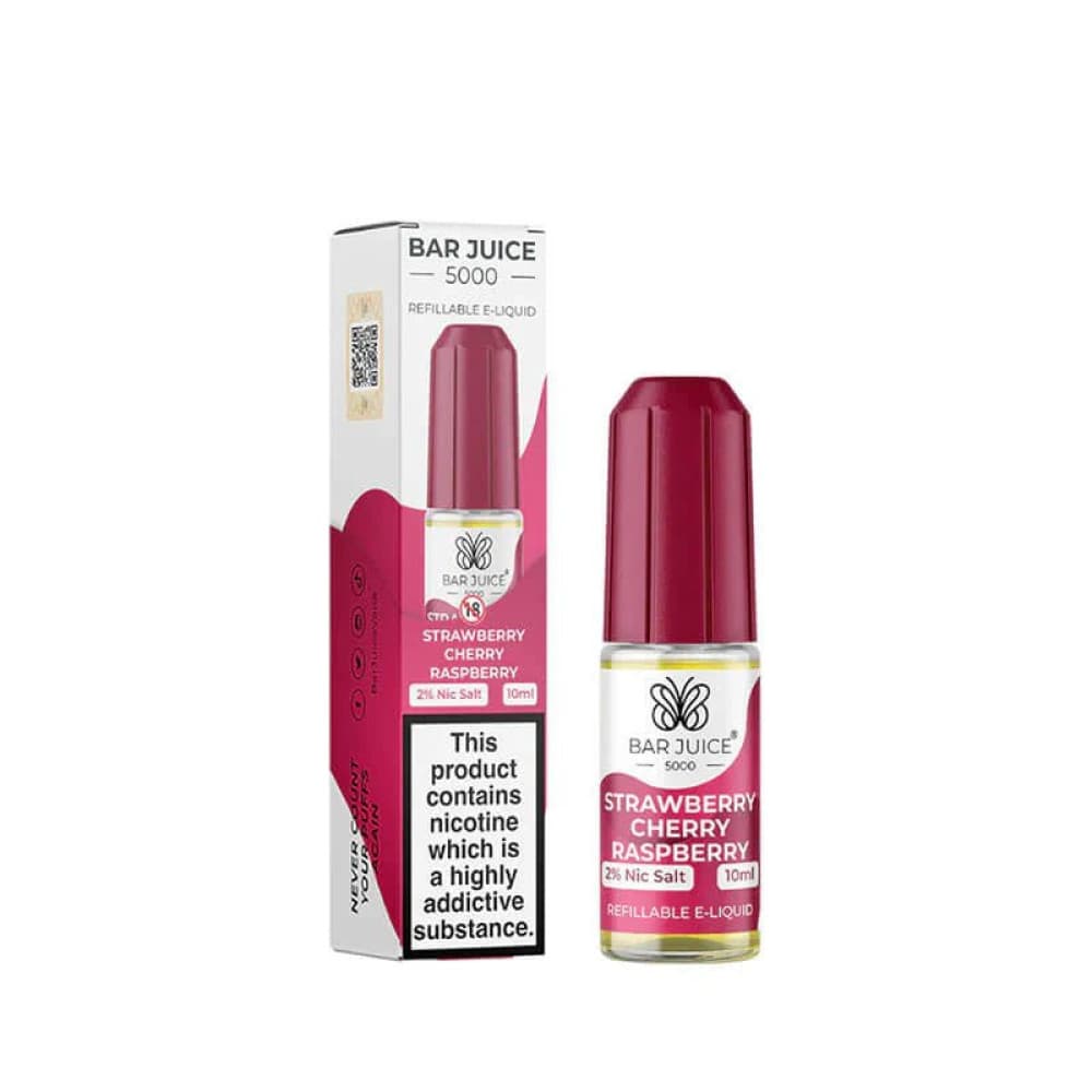 Strawberry Cherry Raspberry / 10mg Bar Juice 5000 - Nic Salts 10ml e-liquids
