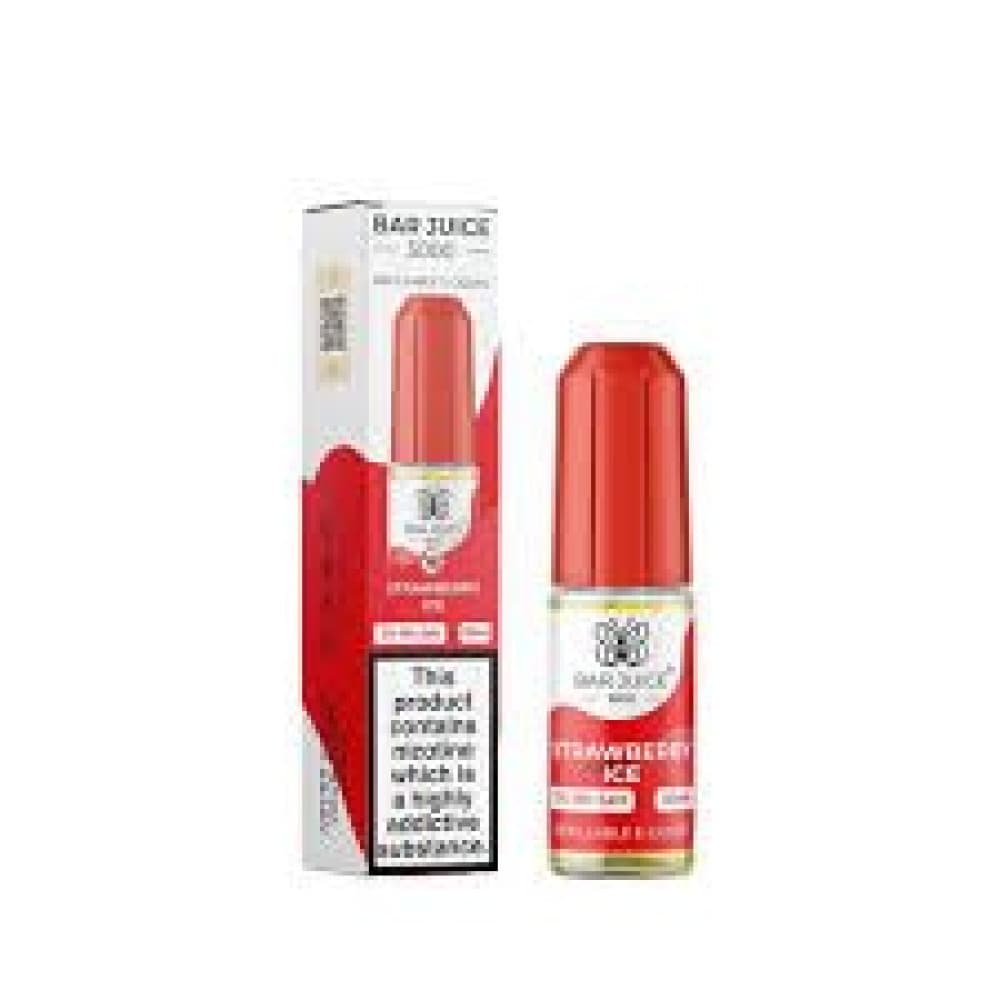 Strawberry Ice / 10mg Bar Juice 5000 - Nic Salts 10ml e-liquids