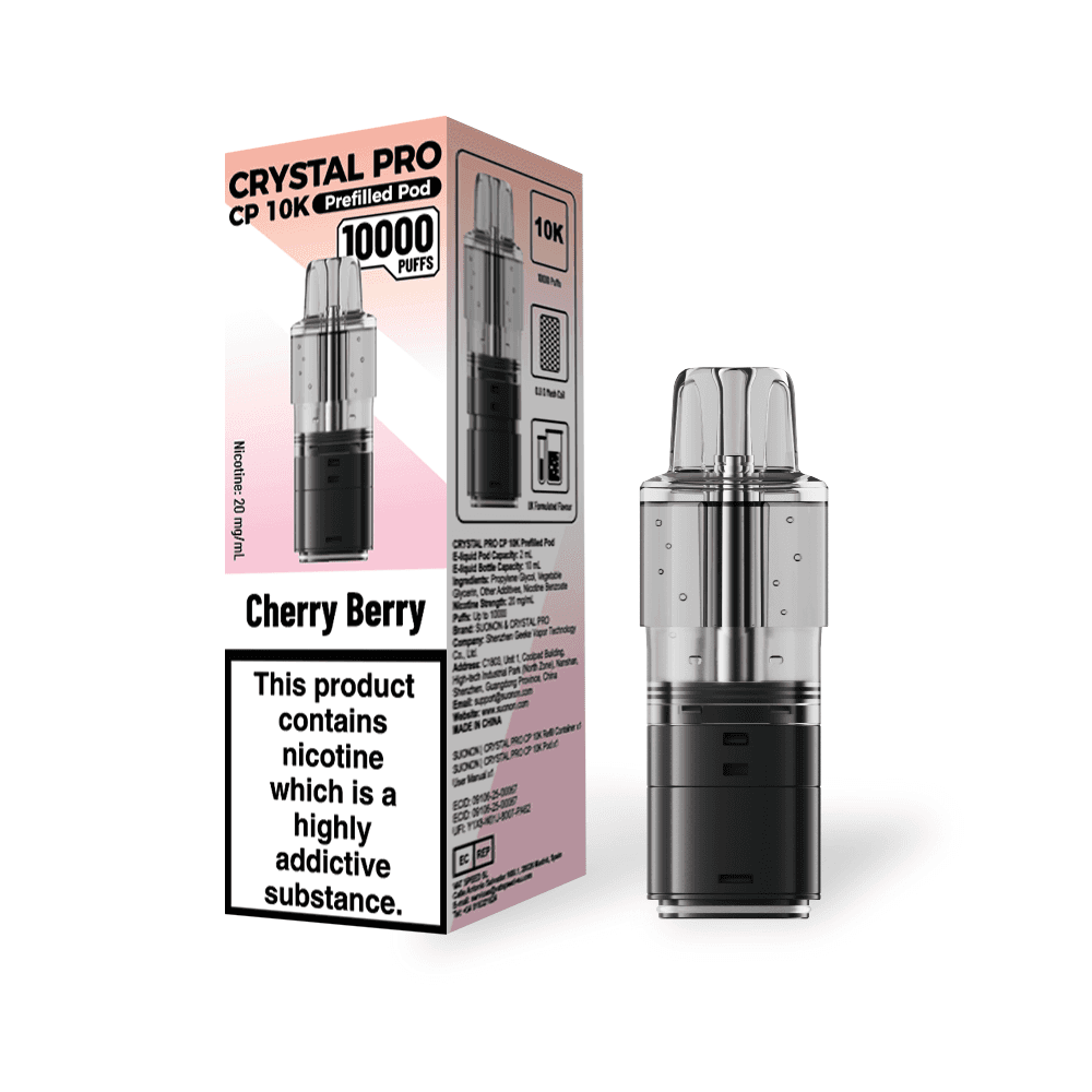 Cherry Berry Crystal Pro CP 10K Prefilled Pods