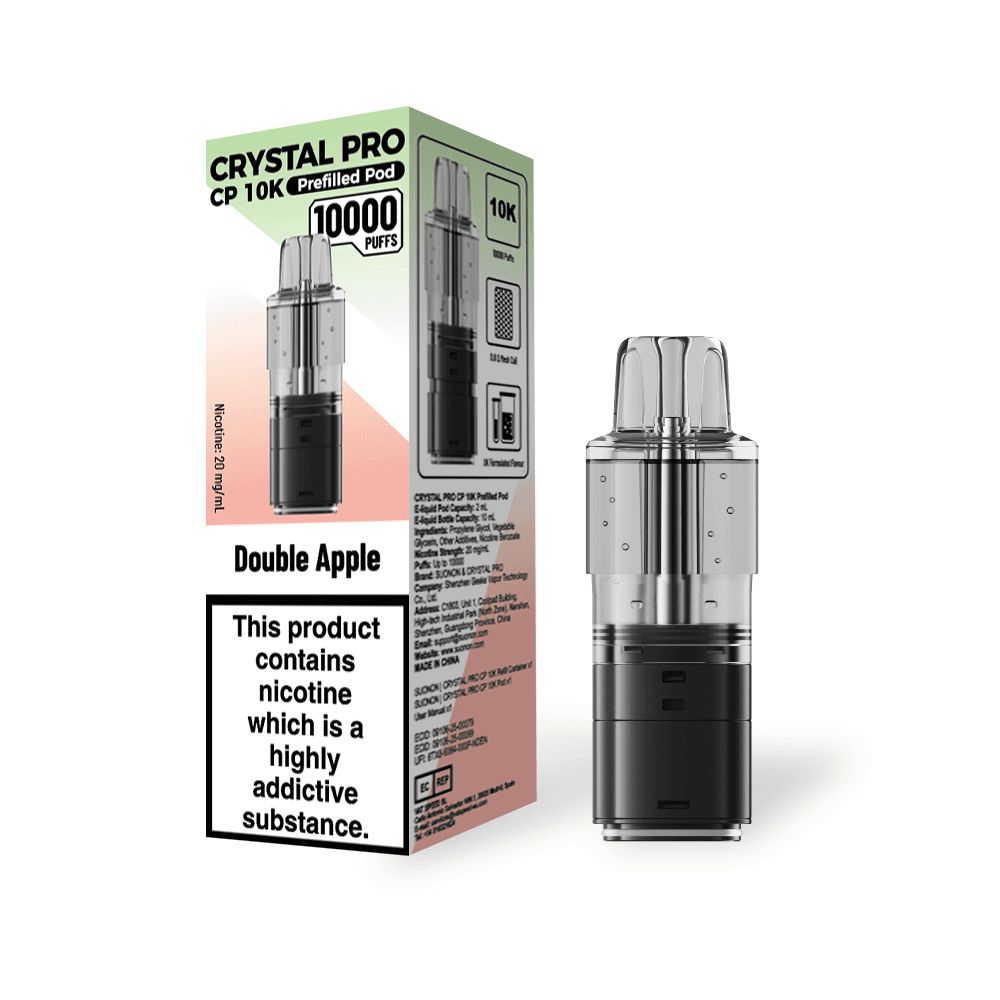 Double Apple Crystal Pro CP 10K Prefilled Pods