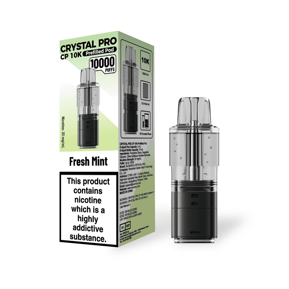Fresh Mint Crystal Pro CP 10K Prefilled Pods